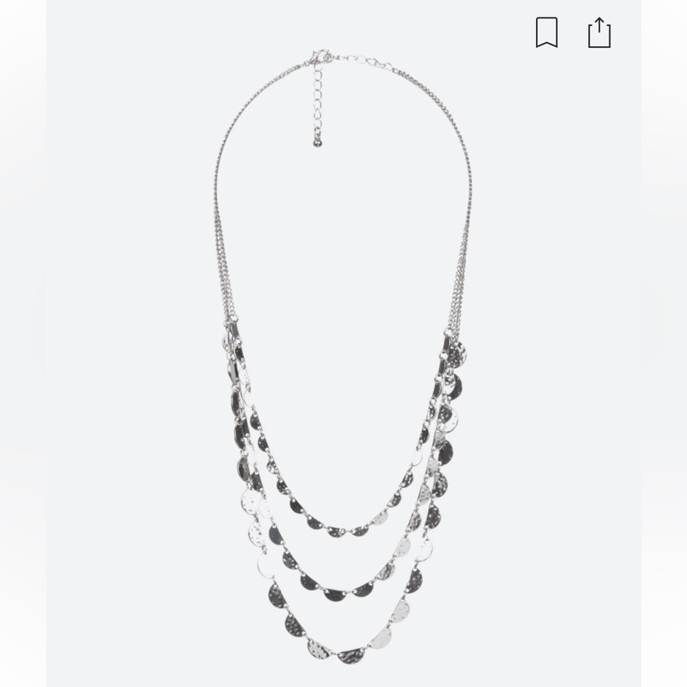 Bancroft tate layered necklace in silver